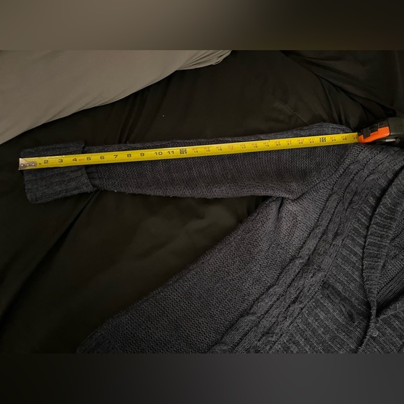 Women’s Sonoma toggle closure denim blue color sweater in size xl - Picture 10 of 11